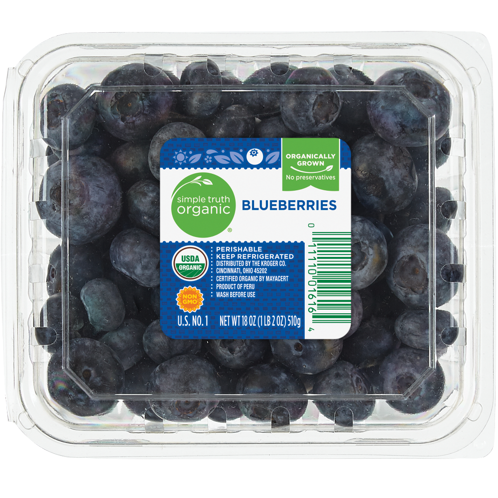 18 oz Simple Truth Organic Blueberries