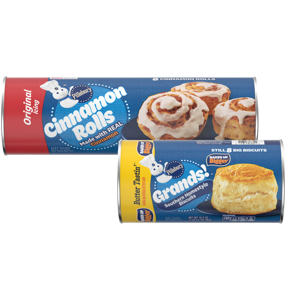 Pillsbury Grands Biscuits, Cinnamon Rolls or Crescent Rolls