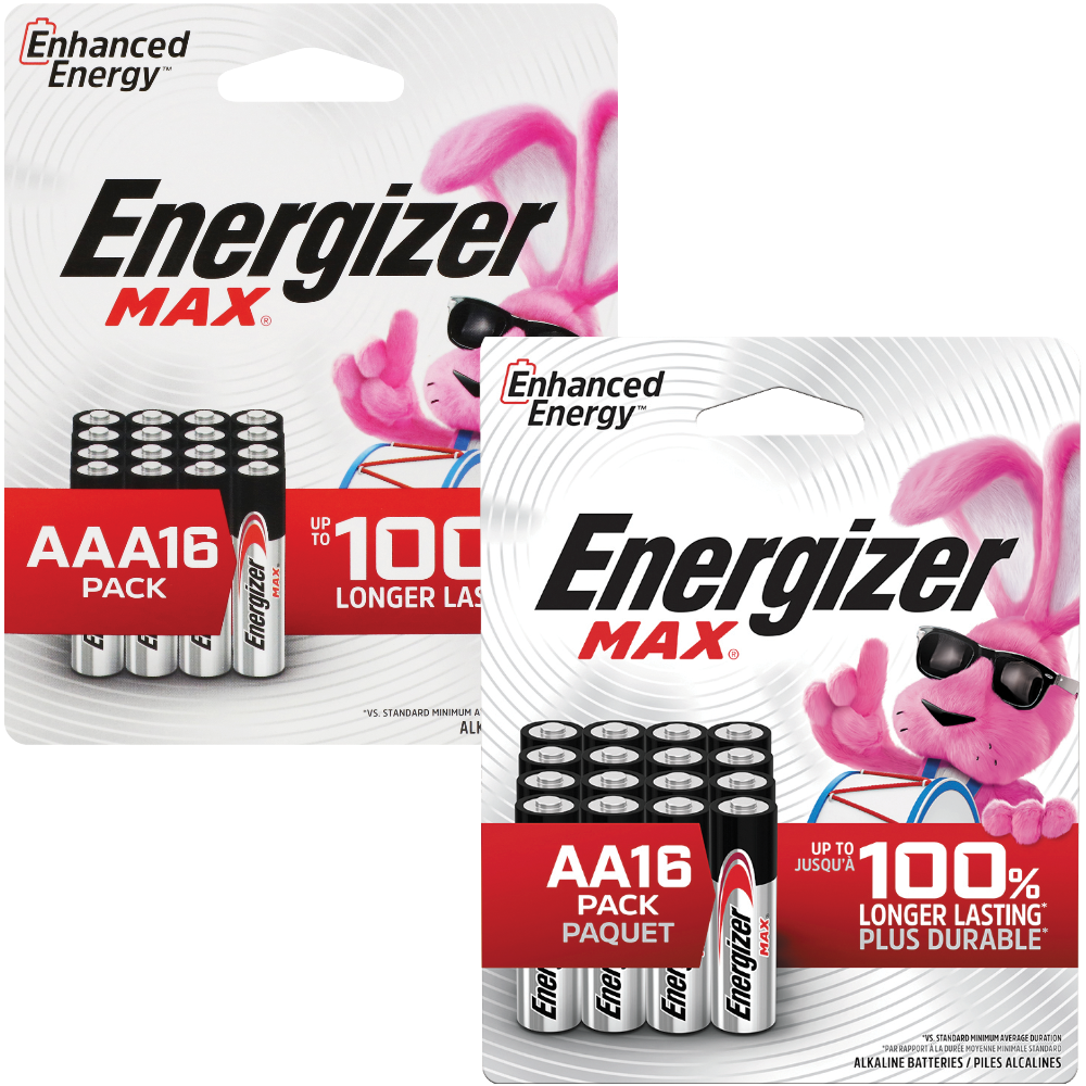 Energizer Max AA/AAA Batteries